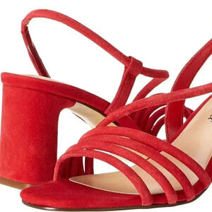 Red Zariah Strappy Slingback Sandal